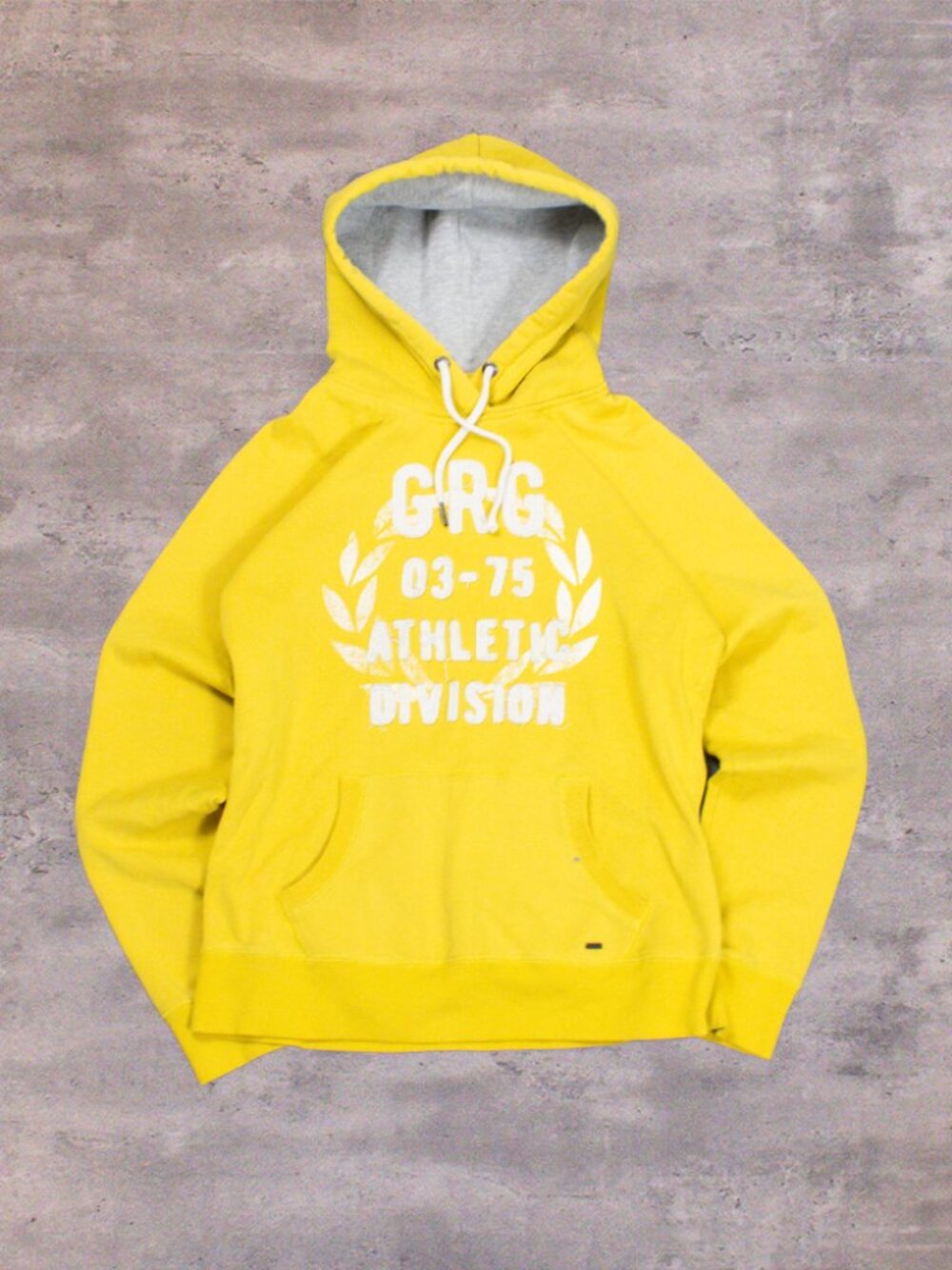 Y2K 00's GRG Montreal Yellow Mall Core Grunge Abercrombie Style Yellow Hoodie